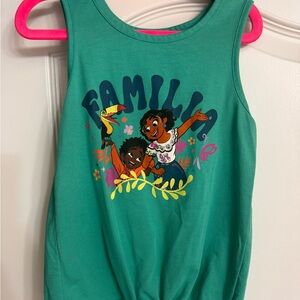 Green "encanto" Graphic Tank Top for Kids